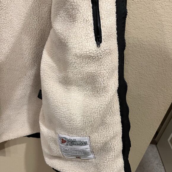 Flint and Tinder Sherpa Lined XXL Waxed  Ridge Parka Hooded Jacket Black - Picture 8 of 16